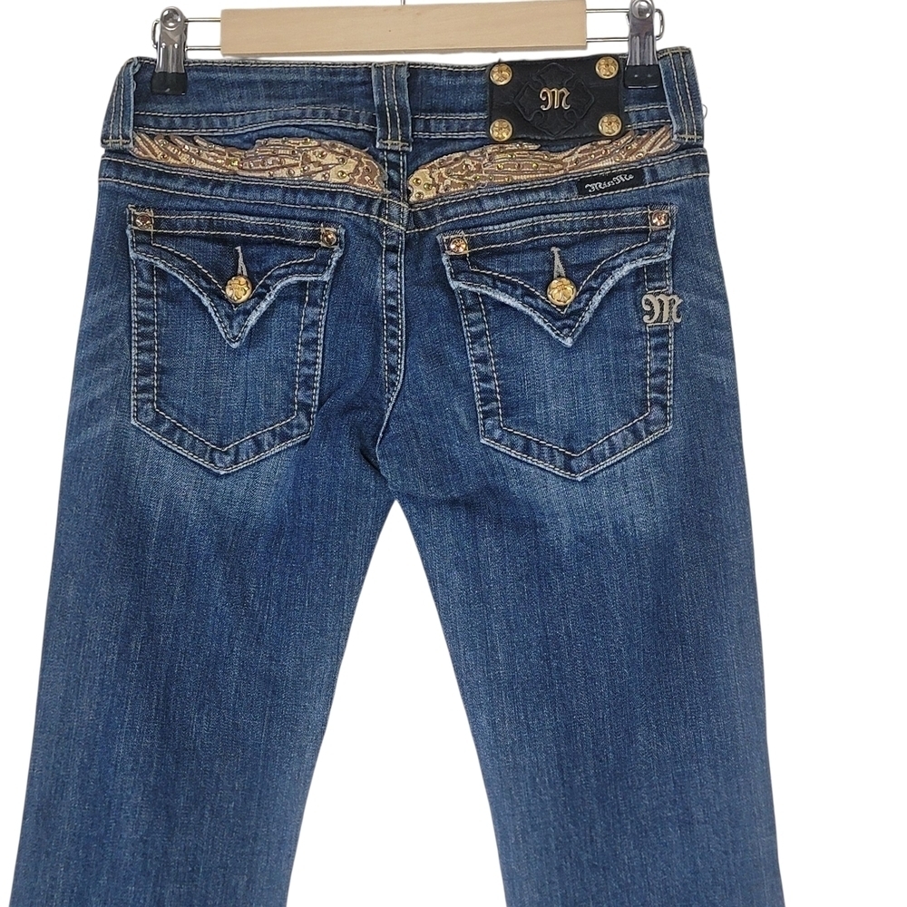 Miss Me Dark Blue Boot Cut Denim Blue Jeans Size 27